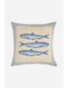 cojín de algodón con peces 