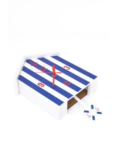  Reloj caseta playa rayas