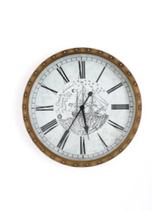 Reloj náutico clásico de hierro 