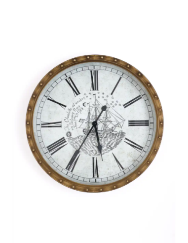 Reloj náutico clásico de hierro 