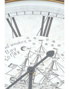 Reloj náutico clásico de hierro  2