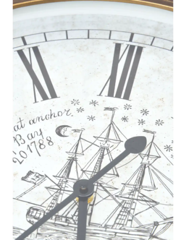  Reloj náutico clásico de hierro 