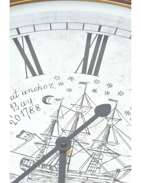  Reloj náutico clásico de hierro 
