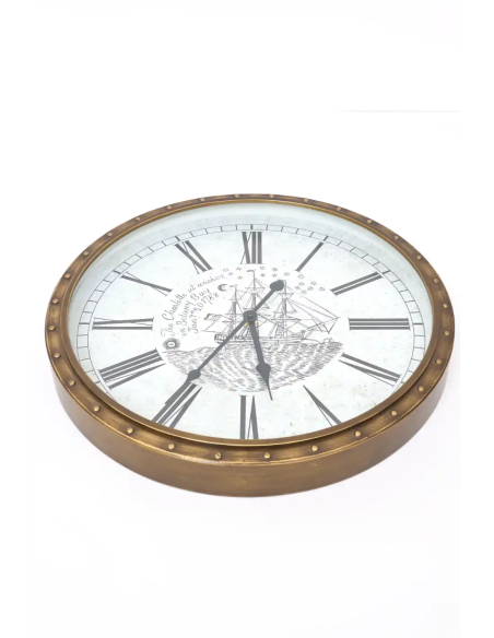  Reloj náutico clásico de hierro