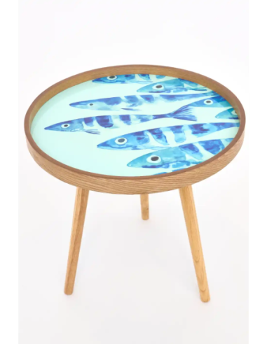 mesa de madera esmaltada mediana 