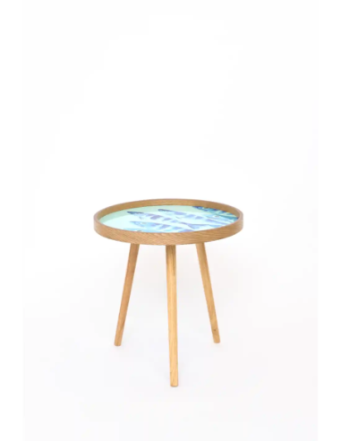  mesa de madera esmaltada mediana 