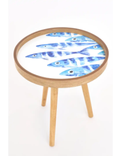 mesa esmaltada de madera pequeña 