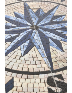 mesa mosaico rosa de los vientos  2