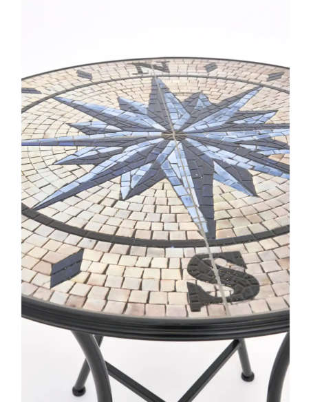  mesa mosaico rosa de los vientos 