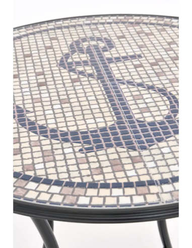  mesa mosaico cerámica ancla 