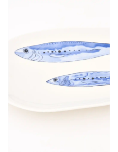 plato porcelana peces  2