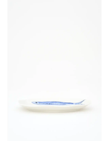  plato porcelana peces