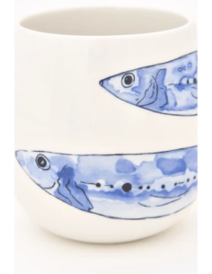 taza porcelana peces  2