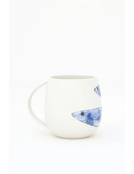  taza porcelana peces 