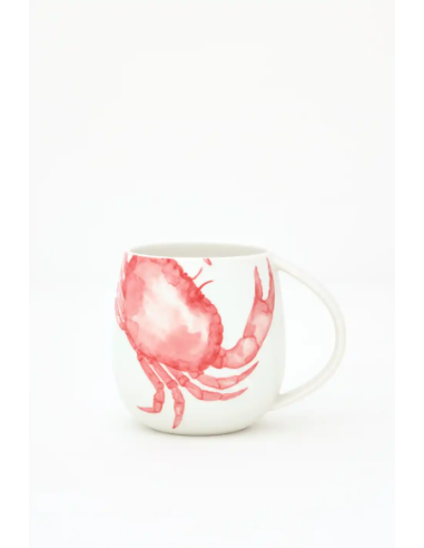 taza porcelana cangrejo 