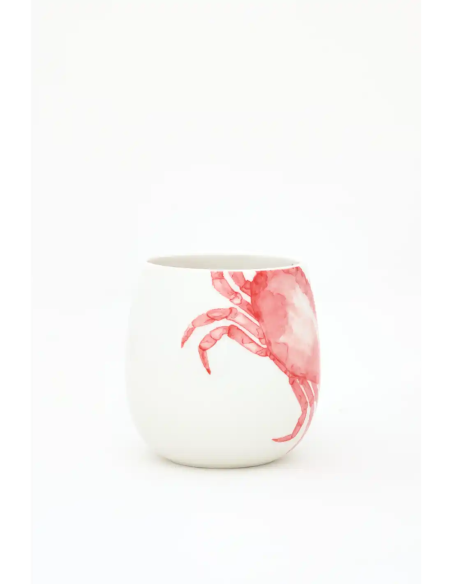  taza porcelana cangrejo 