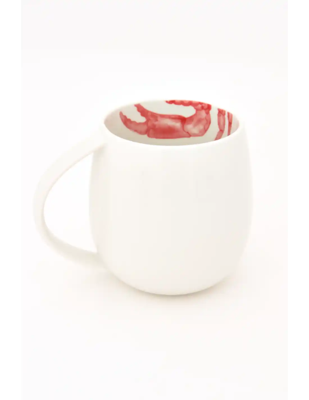  taza porcelana cangrejo