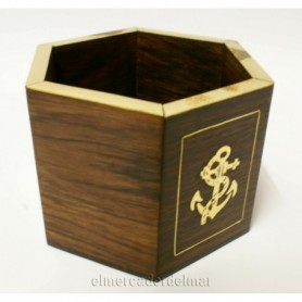 Cubilete lapicero náutico hexágono