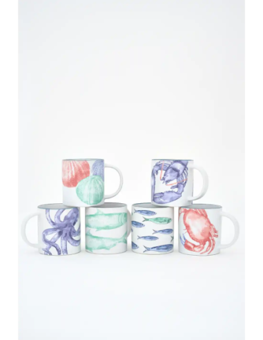  mug de gres erizos de mar
