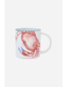 mug de gres cangrejo rojo 