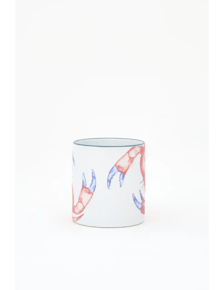  mug de gres cangrejo rojo 