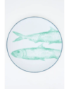 plato grande gres peces 