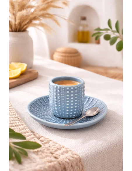  juego de café erizo de mar