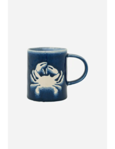 taza cangrejo en gres 