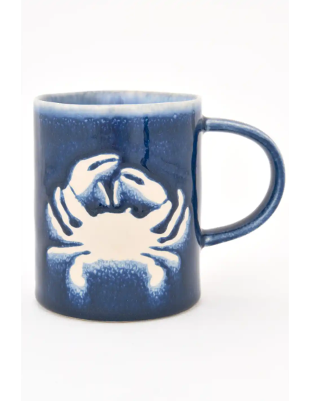  taza cangrejo en gres 