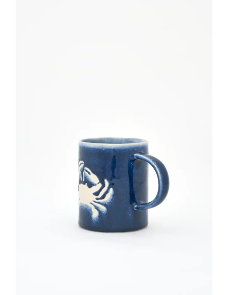  taza cangrejo en gres 