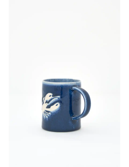  taza cerámica gres langosta 