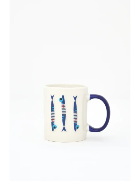 taza peces ceramica 