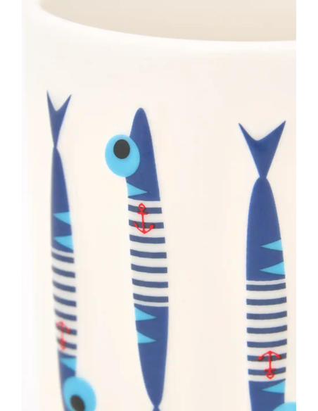  taza peces ceramica 