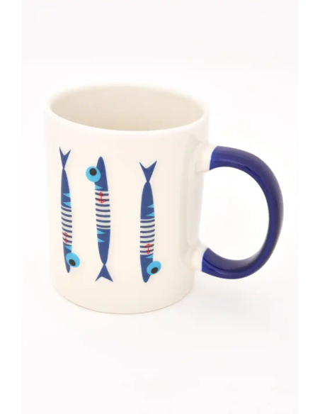  taza peces ceramica 