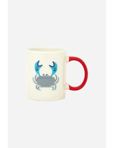 taza ceramica cangrejo 