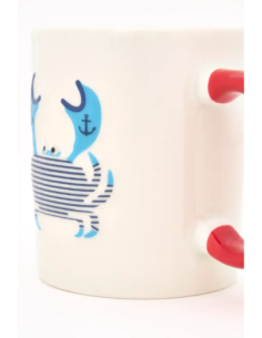 taza ceramica cangrejo  2