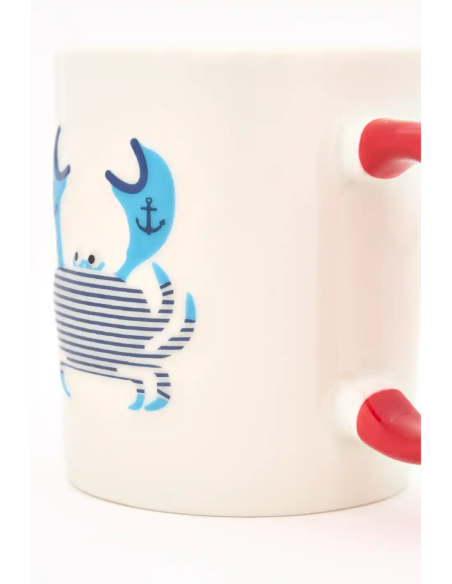  taza ceramica cangrejo 