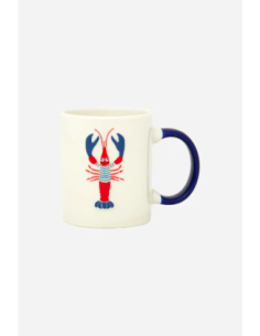 taza langosta ceramica 