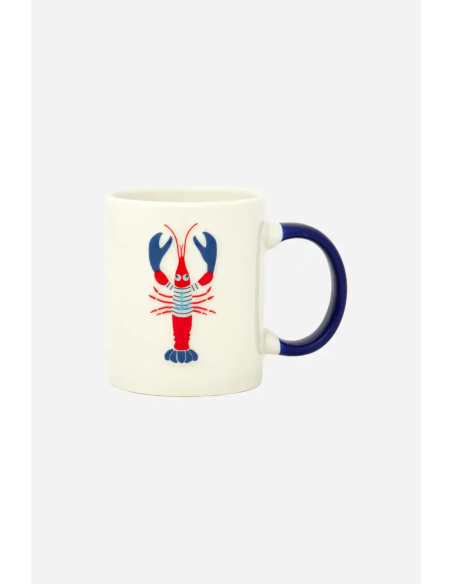 taza langosta ceramica 