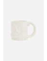 taza gres relieve pulpo 