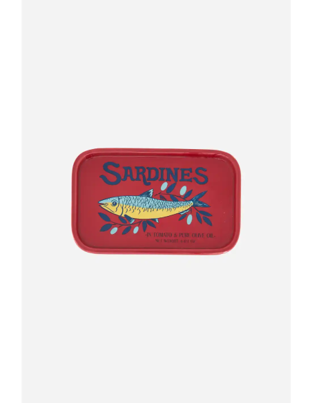 Plato vintage sardinas de dolomita - Rojo 