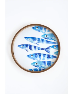 bandeja pequeña peces acuarela 