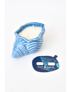 vela concha azul 