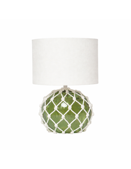 Lámpara de Mesa con Diseño de Boya en Cristal - Verde
