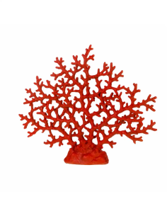 Coral rojo marino decorativo de resina