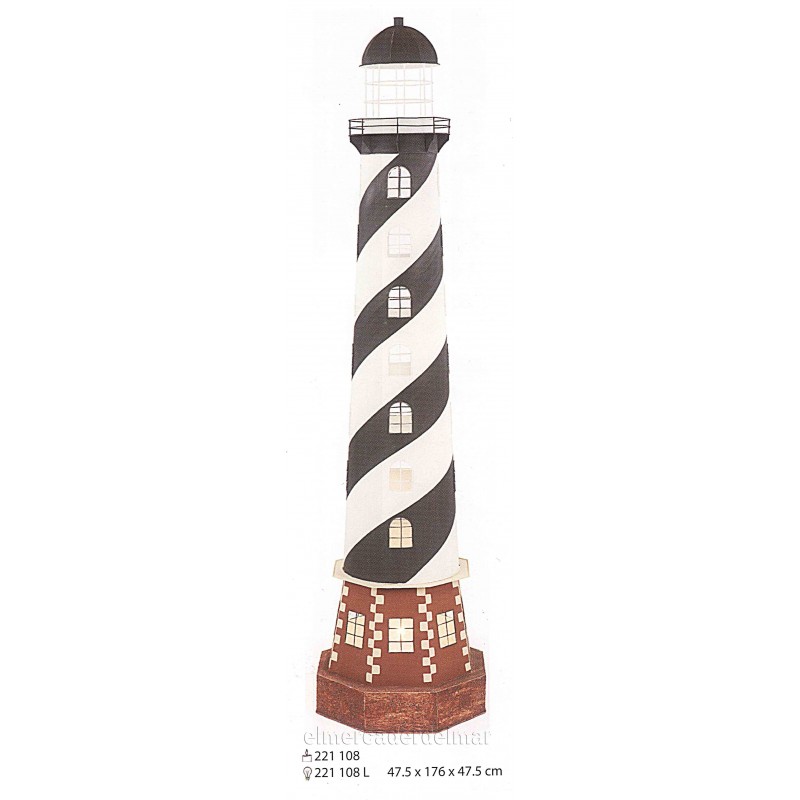 Faro marítimo de hojalata