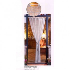 Cortina de red algodón en crudo