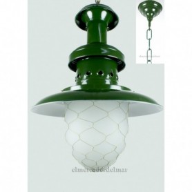 Lámpara náutica pescador verde carruaje 2