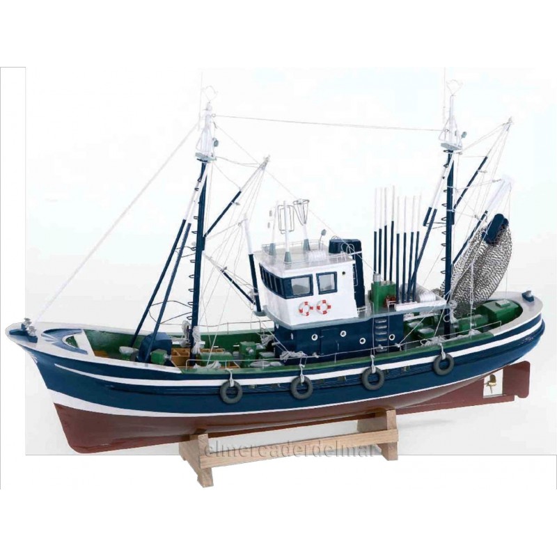 Maqueta de barco pesquero del norte