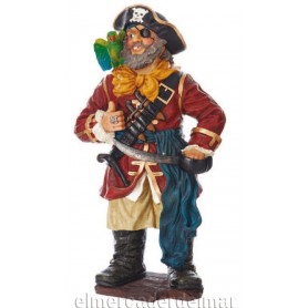 Figura marinera de pirata con loro